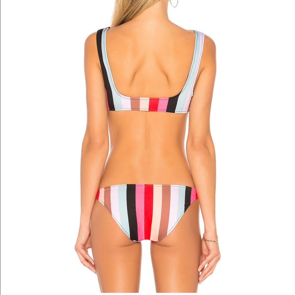 solid & striped bikini - Picture 2 of 4